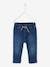 Denim babybroek met elastische tailleband double stone+onbewerkt denim - vertbaudet enfant 