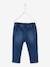 Denim babybroek met elastische tailleband double stone+onbewerkt denim - vertbaudet enfant 