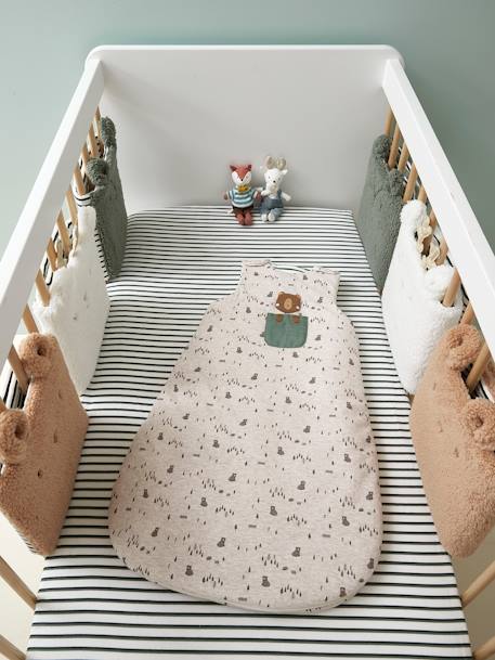 Mouwloos slaapzakje GREEN FOREST Oeko-Tex® gechineerd beige - vertbaudet enfant 