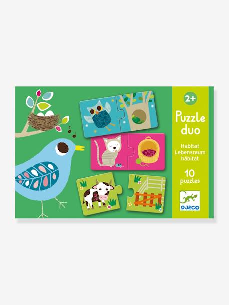 Duo puzzel Habitat - DJECO MEERKLEURIG - vertbaudet enfant 