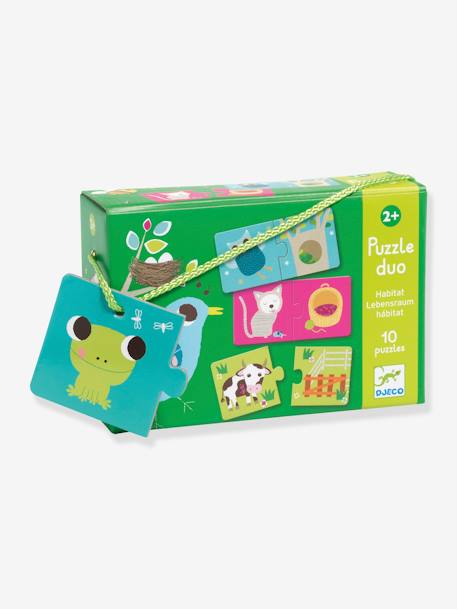 Duo puzzel Habitat - DJECO MEERKLEURIG - vertbaudet enfant 