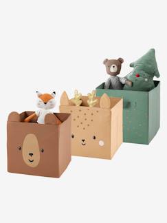 Set van 3 GREEN FOREST opbergbakken  - vertbaudet enfant