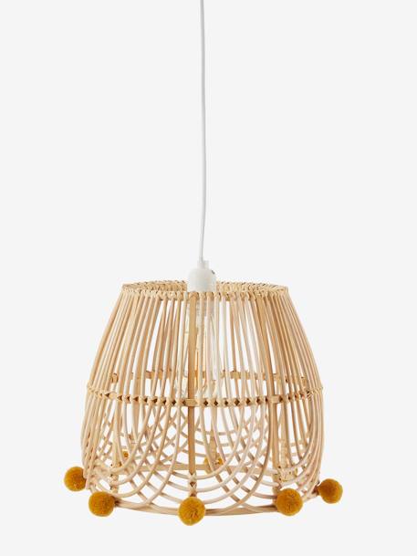 Lampenkap pompons voor rotan lamp BRUIN - vertbaudet enfant 