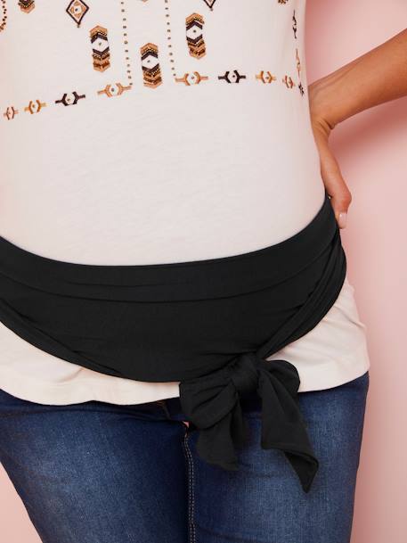 Zwangerschapsgordel in Oeko Tex® gebreide stof zwart - vertbaudet enfant 