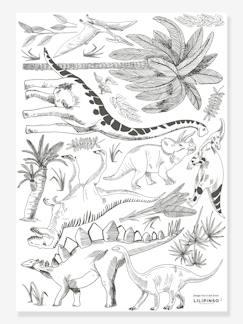 Linnengoed en decoratie-Decoratie-Behang, Sticker-Stickervel LILIPINSO - Dinosaurussen en Planten