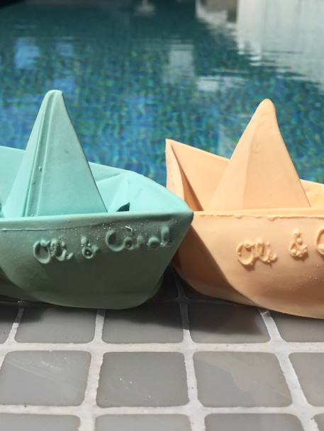 Origami boot badspeeltje - OLI & CAROL MINT+NUDE+VANILLE - vertbaudet enfant 
