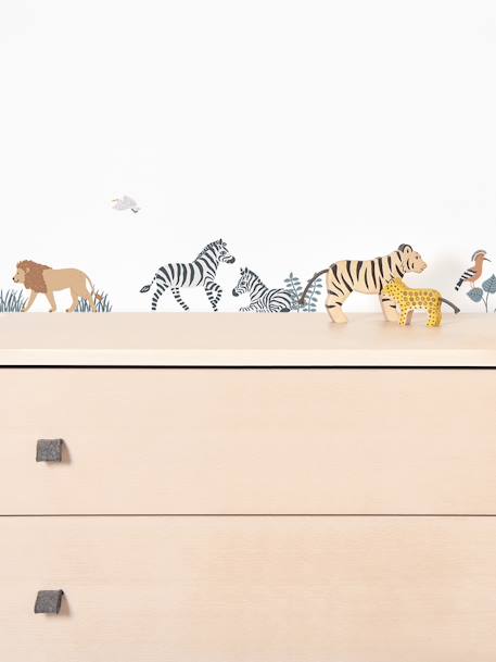 Stickervel LILIPINSO - Big five & Cie - jungledieren meerkleurig - vertbaudet enfant 