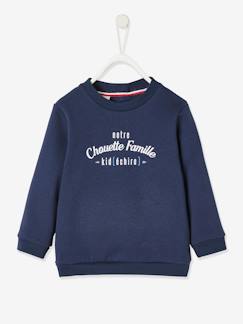 -Sweatshirt voor kinderen onze Chouette Famille capsule collectie vertbaudet in biokatoen