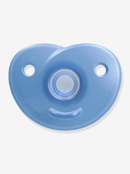 Set van 2 fopspenen voor pasgeborene van Philips AVENT Soothie C 1/2 ur Lichtblauw + blauw+Zachtroze + framboosroze - vertbaudet enfant 