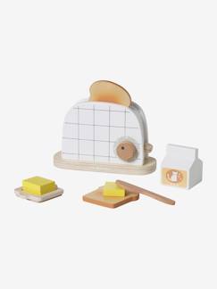 Speelgoed-Imitatiespelletjes-Keuken en etenswaren-Houten toaster set