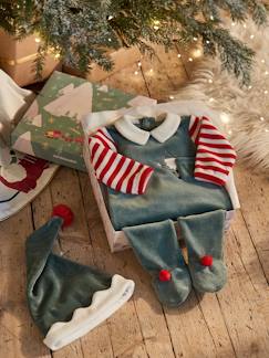 -Kerstset pyjama + muts baby unisex