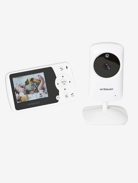 VisiCare video babyfoon - 2.4' scherm - VERTBAUDET wit - vertbaudet enfant 