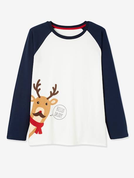 Kerstpyjama voor heren /  familiepyjama Oeko-Tex® Beige / geruit - vertbaudet enfant 