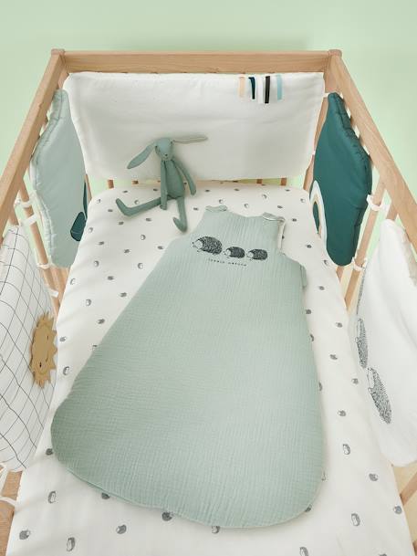 Gewatteerde bedbumpers Bio Collection LOVELY NATURE ivoorkleurig / veelkleurig - vertbaudet enfant 