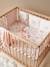 Modulaire bedbumper/veranderbare boxrand EAU DE ROSE ecru / roze - vertbaudet enfant 