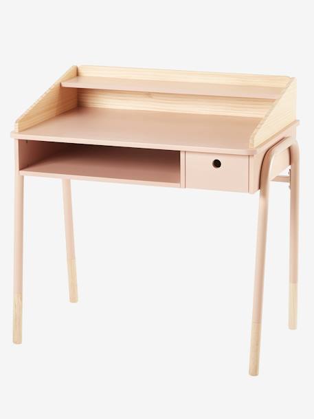 Basisschoolbureau LIGNE AMAZONE GROEN+hemelsblauw+Roze - vertbaudet enfant 