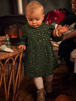 Baby-Babyjurkje van katoenen hydrofiel doek met met niet-gecentreerde opening