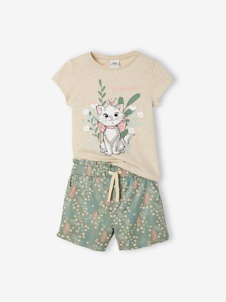 2-delige meisjesset Disney Marie van de Aristokatten® Beige / kaki - vertbaudet enfant 