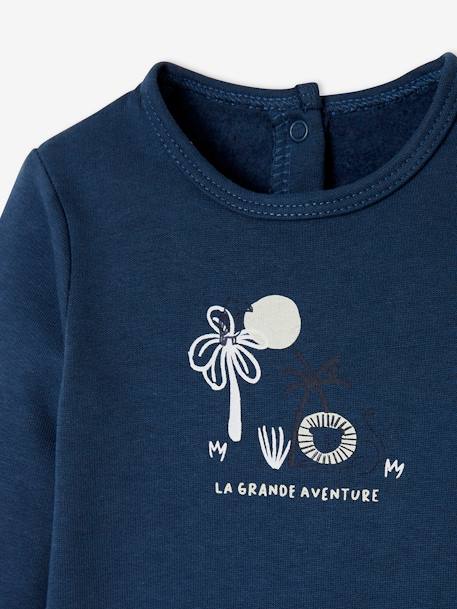 Set van 2 fleece pyjama's set jeansblauw - vertbaudet enfant 