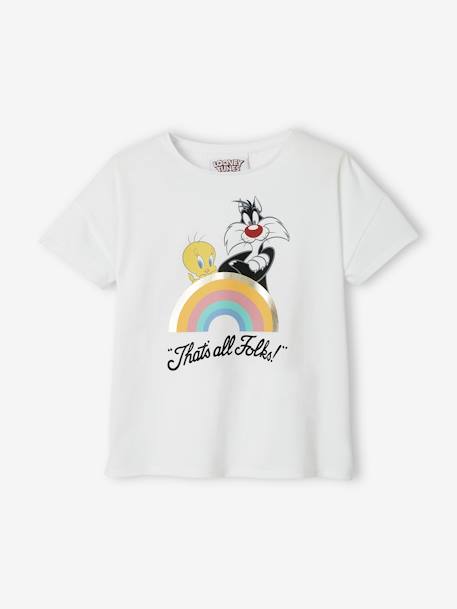 Looney Tunes® Titi en Grosminet meisje T-shirt Wit - vertbaudet enfant 