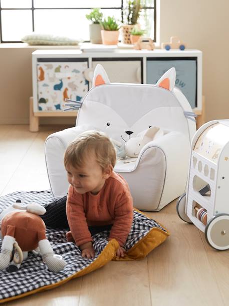 Fauteuil van personaliseerbaar mousse Kat Grijs - vertbaudet enfant 