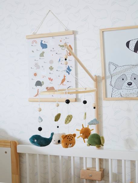 Muziekmobiel MINI ZOO beige /meerkleurig - vertbaudet enfant 