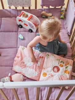 Speelgoed-Eerste levensjaren-Knuffels en knuffeldoekjes-Ontwikkelingsboek + fluwelen knuffels ROZE LAND