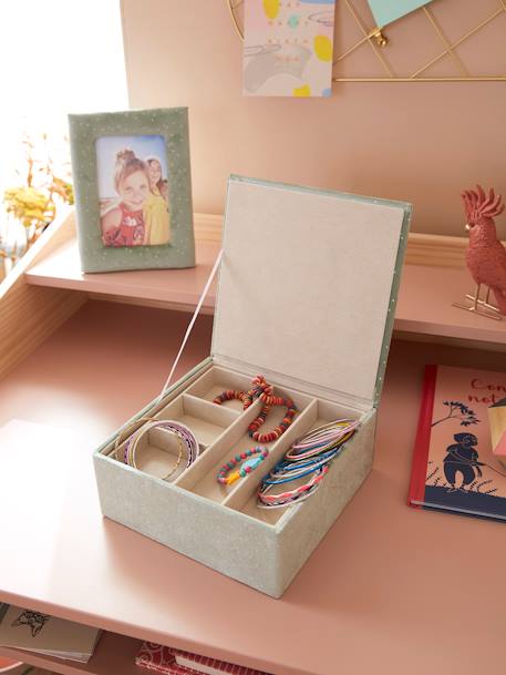 Cadeaukoffer frame + fluwelen compartiment box groen - vertbaudet enfant 