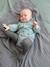 Fluwelen baby overall met print MEDIUM GROEN AOP - 15-4706 TCX - vertbaudet enfant 
