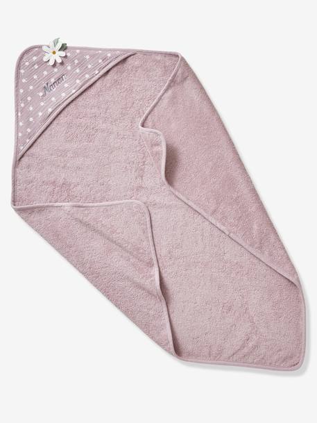 Personaliseerbare babyponcho DOUCE PROVENCE Oeko-Tex® parma / ecru - vertbaudet enfant 