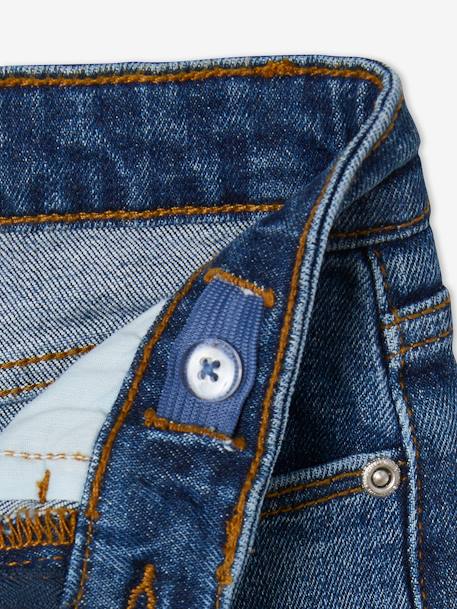 Meisjesshort van spijkerstof met omslag RUW DENIM+stone - vertbaudet enfant 