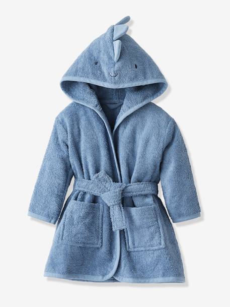 Personaliseerbare kinderbadjas KLEINE DINO Oeko-Tex® blauw - vertbaudet enfant 