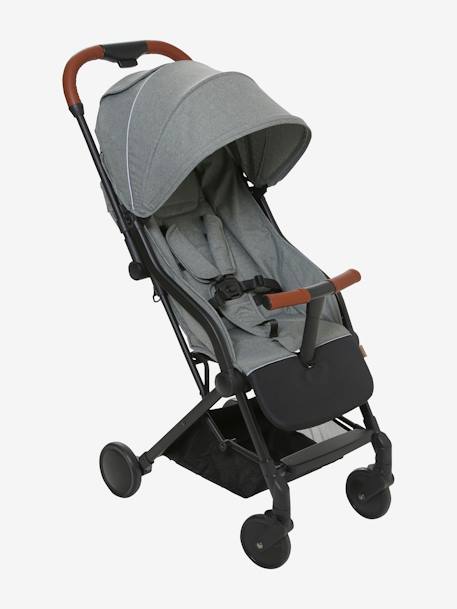 Urban wandelwagen vertbaudet Microcity gemêleerd kaki+grijs gechineerd/zwart - vertbaudet enfant 