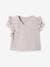 Babyhemdje voor pasgeborenen van gaaskatoen lila - vertbaudet enfant 