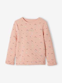 Meisje-Trui, vest, sweater-Sweater-Bedrukt meisjesshirt met gewatteerd effect