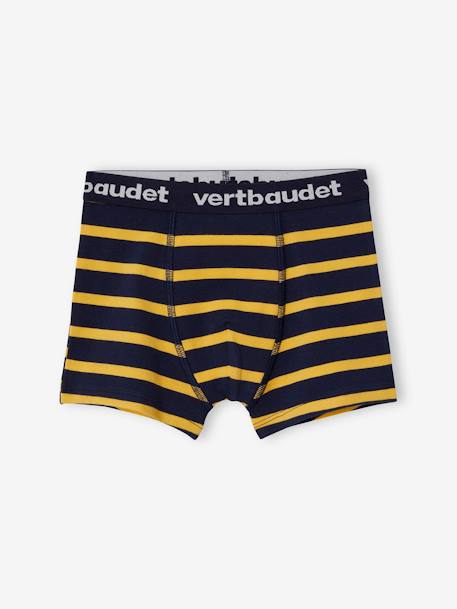 Set van 5 stretch boxers voor jongens Monster Oeko-Tex® Set marine - vertbaudet enfant 