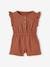 Baby jumpsuit van katoengaas bedrukt terracotta - vertbaudet enfant 