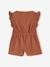 Baby jumpsuit van katoengaas bedrukt terracotta - vertbaudet enfant 