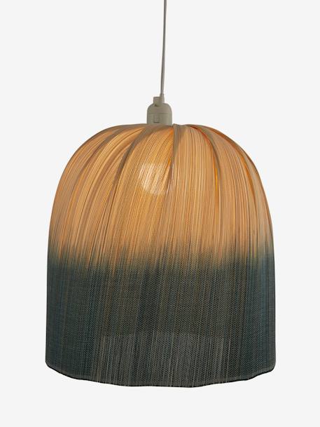 Lampenkap voor hanglamp bamboe Tie and Dye beige / blauw - vertbaudet enfant 