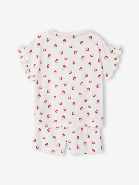 Set van 2 pyjama shorts voor meisjes Oeko-Tex® Set ivoor - vertbaudet enfant 