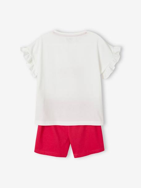 Set van 2 pyjama shorts voor meisjes Oeko-Tex® Set ivoor - vertbaudet enfant 