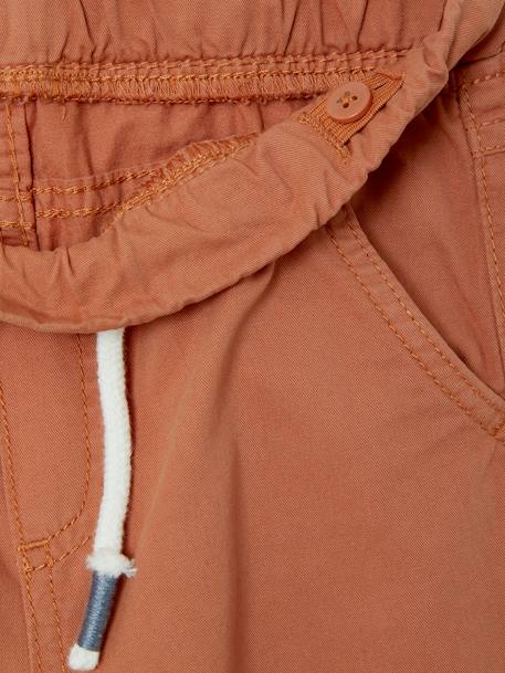 Gekleurde jongensbermuda goudbeige+jeansblauw+ORANJE+salie - vertbaudet enfant 