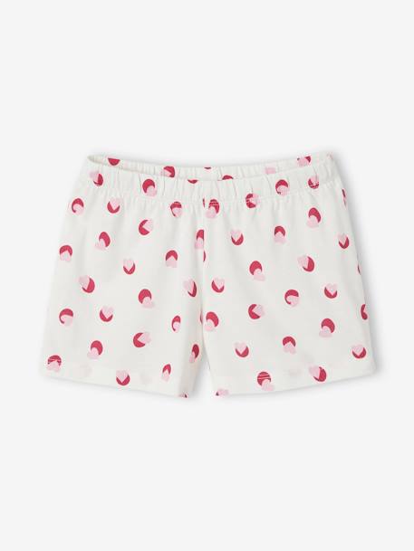 Set van 2 pyjama shorts voor meisjes Oeko-Tex® Set ivoor - vertbaudet enfant 