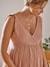 Korte jurk van katoengaas zwangerschap en borstvoeding Roze - vertbaudet enfant 