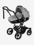 Duo JANE met kinderwagen Crosswalk + Matrix Light 2 autostoel, collectie 2022 Grijs (Dim grijs)+Zwart (Cold black) - vertbaudet enfant 