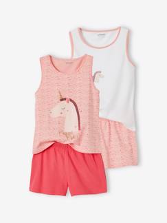 Set van 2 pyjama shorts voor meisjes Oeko-Tex®  - vertbaudet enfant