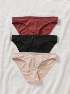 Zwangerschapskleding-Lingerie-Slip, shorty-Set van 3 katoenen zwangerschapsslips