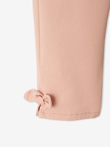 Geknoopte Capri meisjesbroek perzik+roze - vertbaudet enfant 