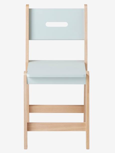 Stoel, zitting H 45 cm LIJN ARCHITEKT Blauw/hout+Roze/hout+WIT/HOUT - vertbaudet enfant 