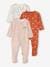 Set van 3 katoenen babypyjama's met ritssluiting Oeko Tex® set ivoor - vertbaudet enfant 